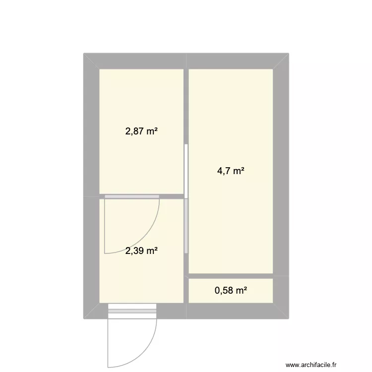 IME WC RDC JADE. Plan de 4 et 11 m² IME WC RDC JADE. Plan de 4 et 11 m²