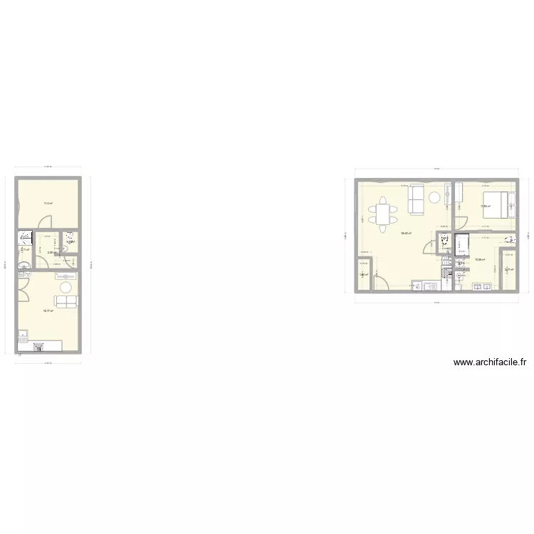 Sergines v3. Plan de 10 et 99 m² Sergines v3. Plan de 10 et 99 m²
