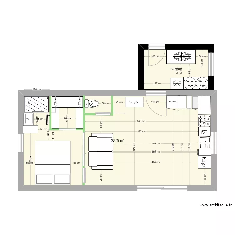 garage. Plan de 0 pièce et 0 m2