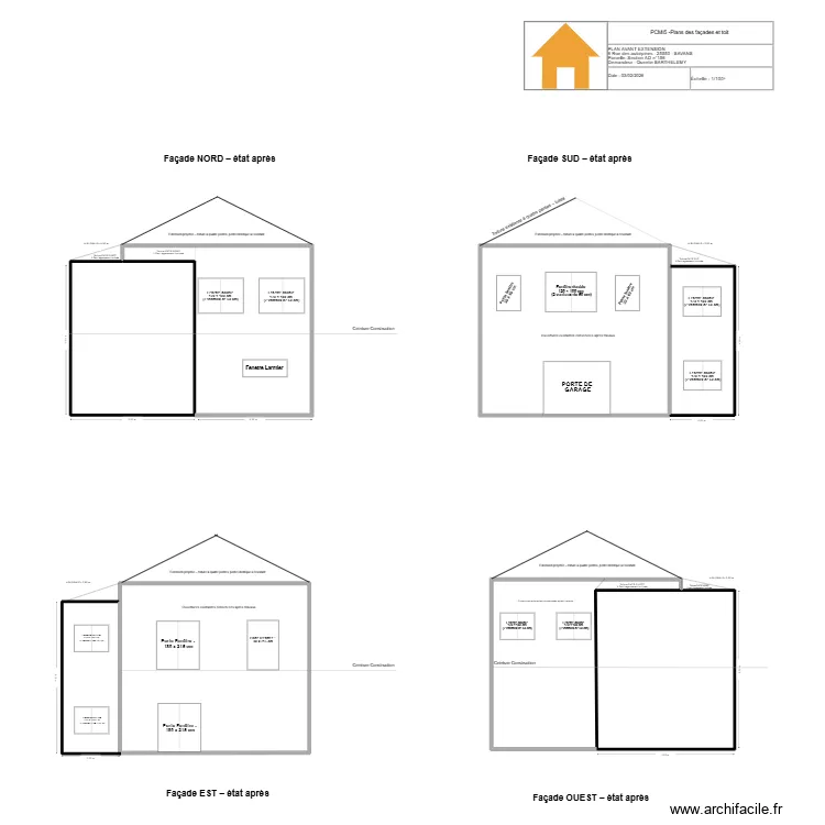 plan apres pcmi5 aubepines. Plan de 6  et 289 m²