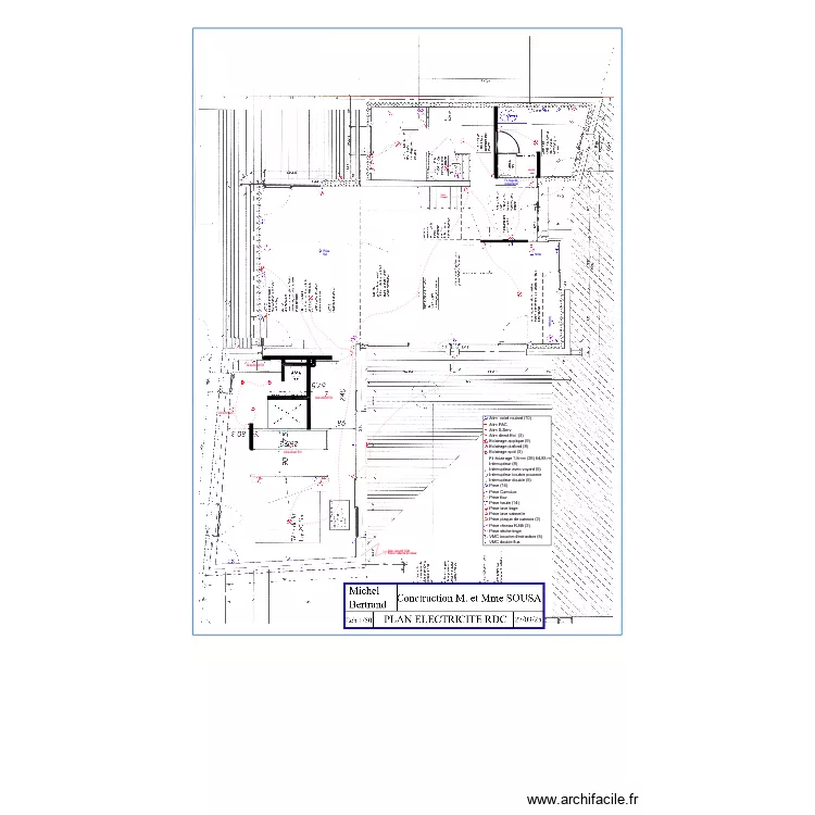 SOUSA PLAN ELEC RDC. Plan de 