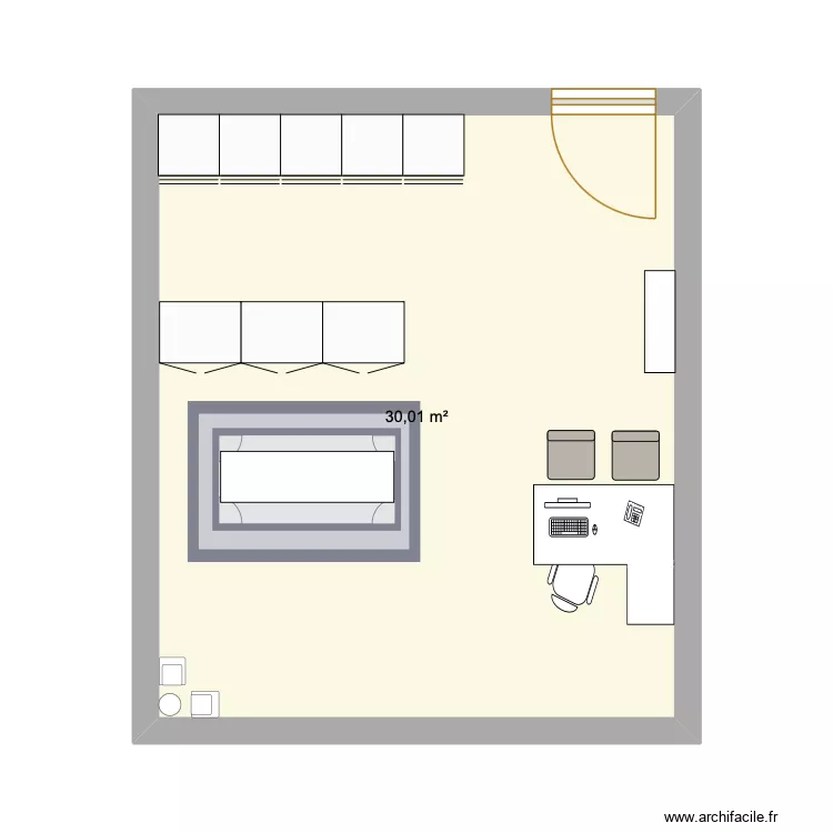 cabinet. Plan de 1 Pièce et 30 m² cabinet. Plan de 1 Pièce et 30 m²