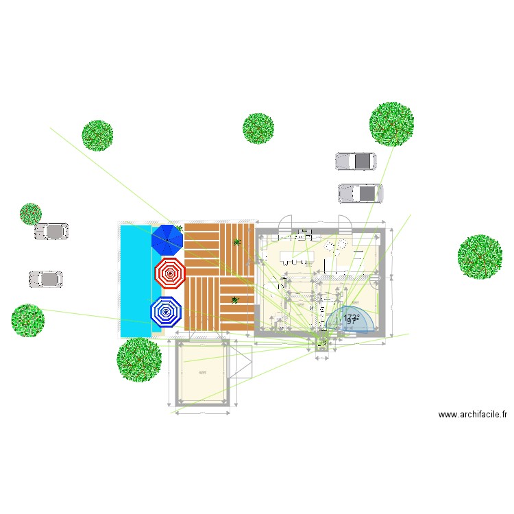 maison 5. Plan de 5 pièces et 84 m2