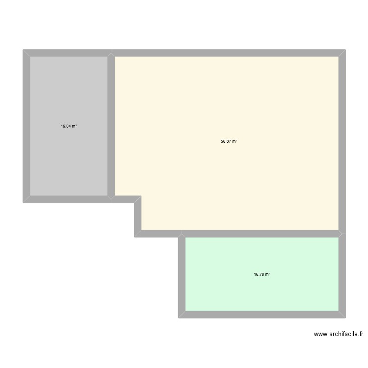 construction malakoff. Plan de 3 pièces et 89 m2
