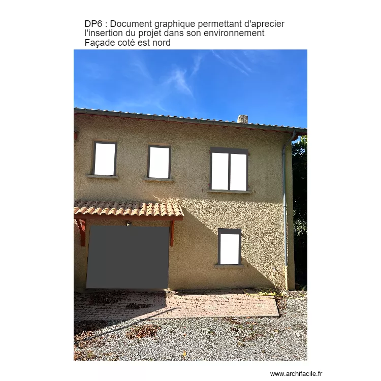 Dp6 coté est nord . Plan de Dp6 coté est nord . Plan de