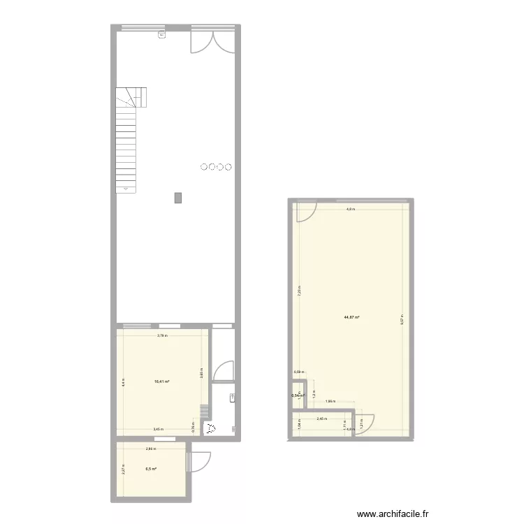 SALLE RESTAU. Plan de 4 Pièces et 68 m² SALLE RESTAU. Plan de 4 Pièces et 68 m²