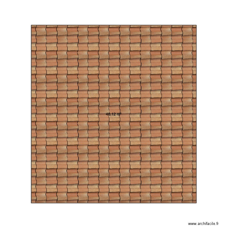 maison. Plan de 1 pièce et 40 m2