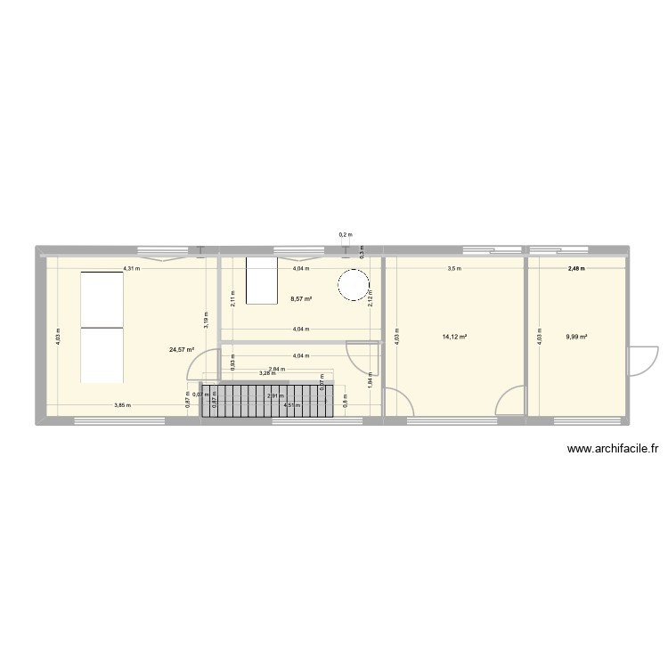 PROJET 4: MEZZA/ ARCHIVES / BUREAUX. Plan de 0 pièce et 0 m2