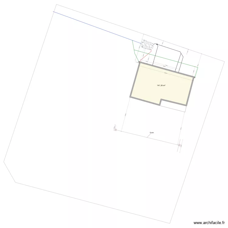 vinc7. Plan de 1  et 141 m²