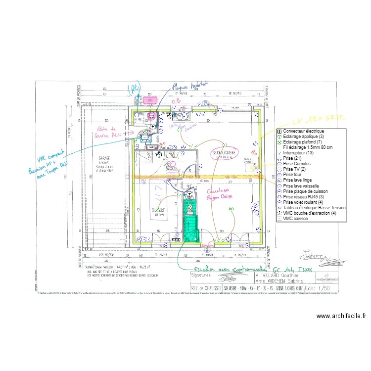 VILLARD RDC ELEC. Plan de 0 pièce et 0 m2