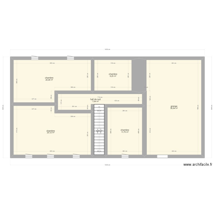 Taviers ET 1 . Plan de 7 pièces et 114 m2