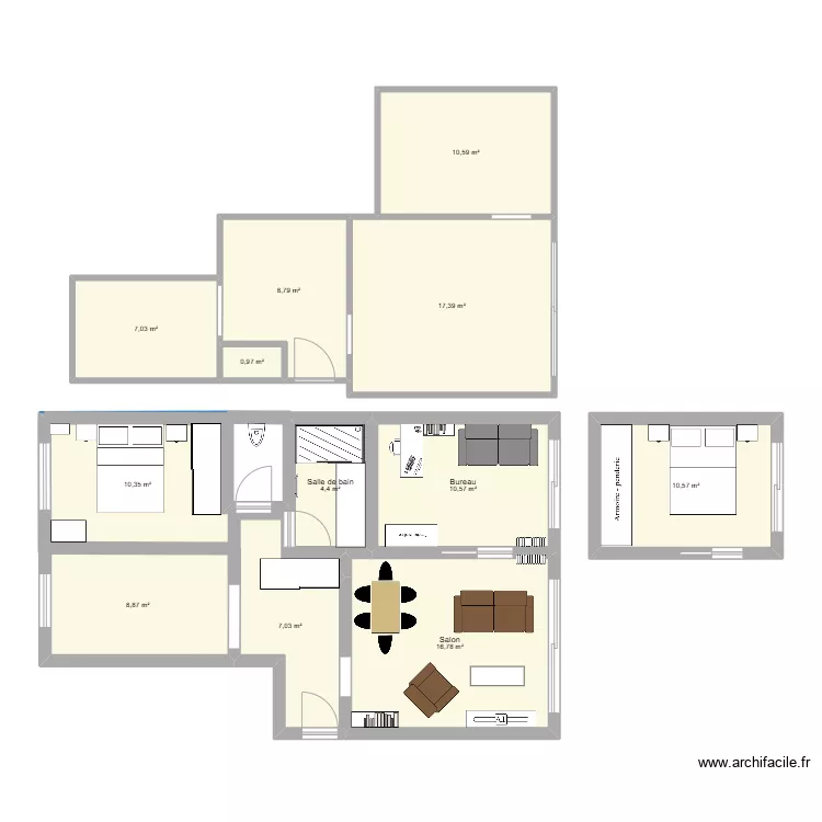 Appartement. Plan de 