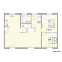 plan envisagé v3 Quarte escalier dans couloir