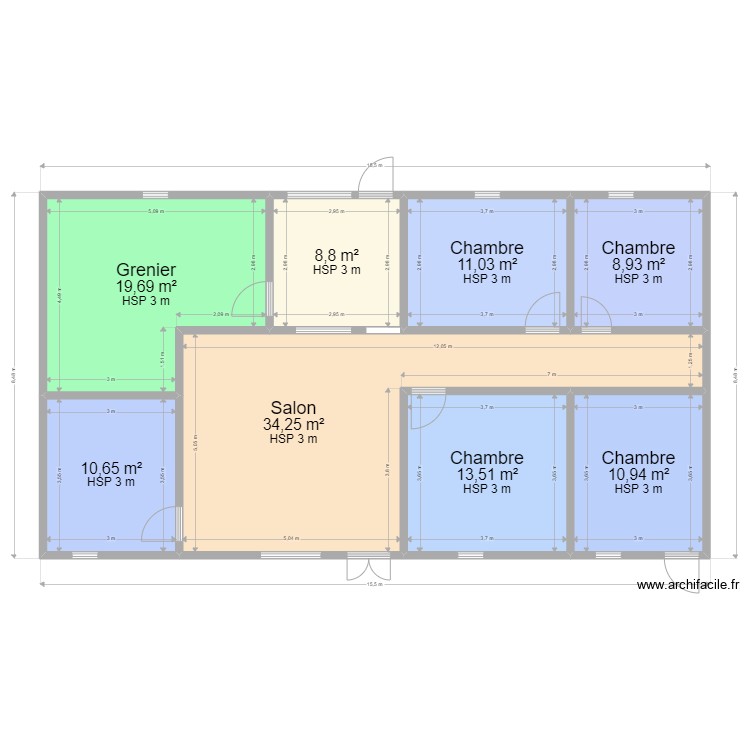 plan maison final 1. Plan de 0 pièce et 0 m2