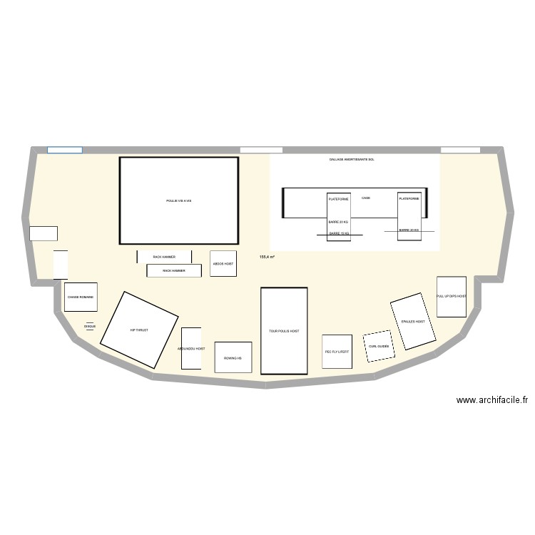 MUSCU cage. Plan de 0 pièce et 0 m2
