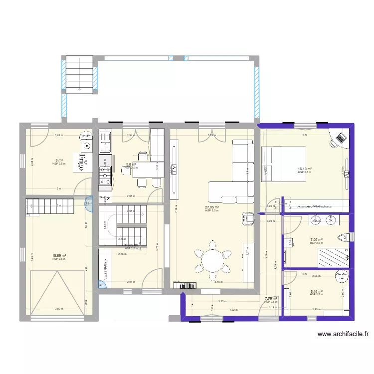 Plan maison 2. Plan de 12  et 156 m²