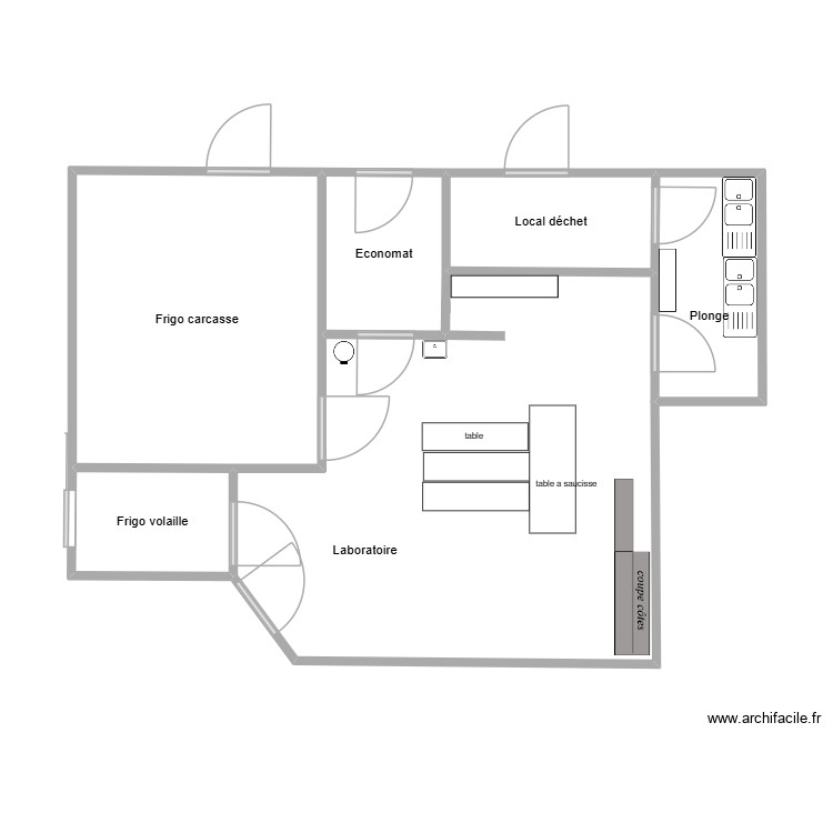 labo super u. Plan de 0 pièce et 0 m2