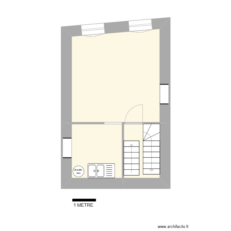 LLUCIA 26 R+1. Plan de 3 pièces et 24 m2
