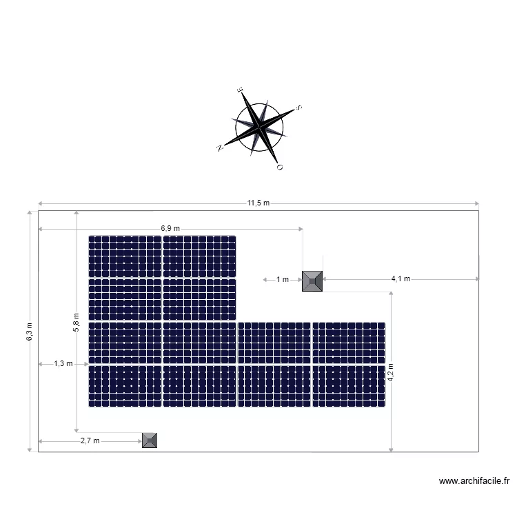 MAISON PERROTTE. Plan de 