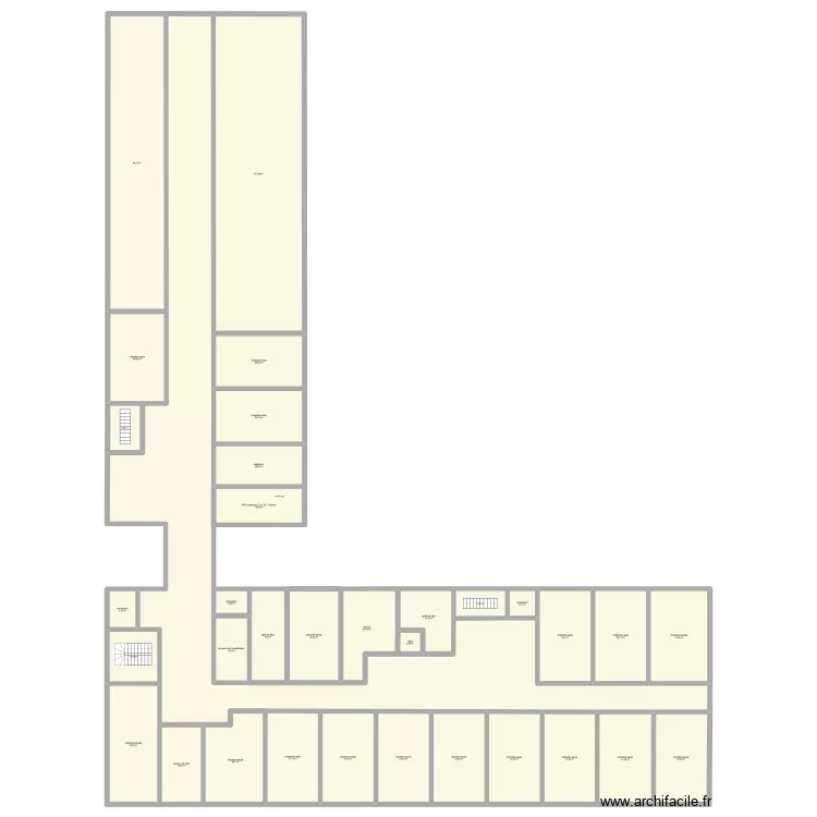 etage MRS. Plan de 34  et 1248 m²