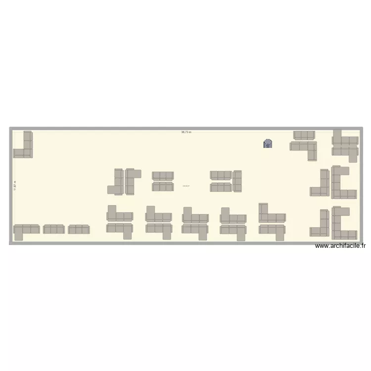 PAVE CANAPE. Plan de 1  et 436 m²