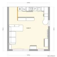 séjour cuisine variante