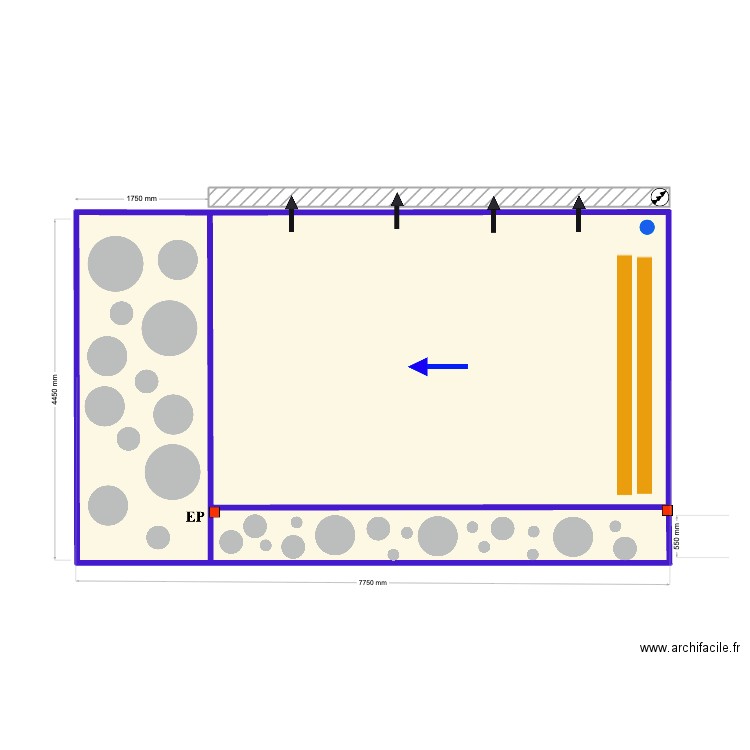 Colette. Plan de 3 pièces et 34 m2