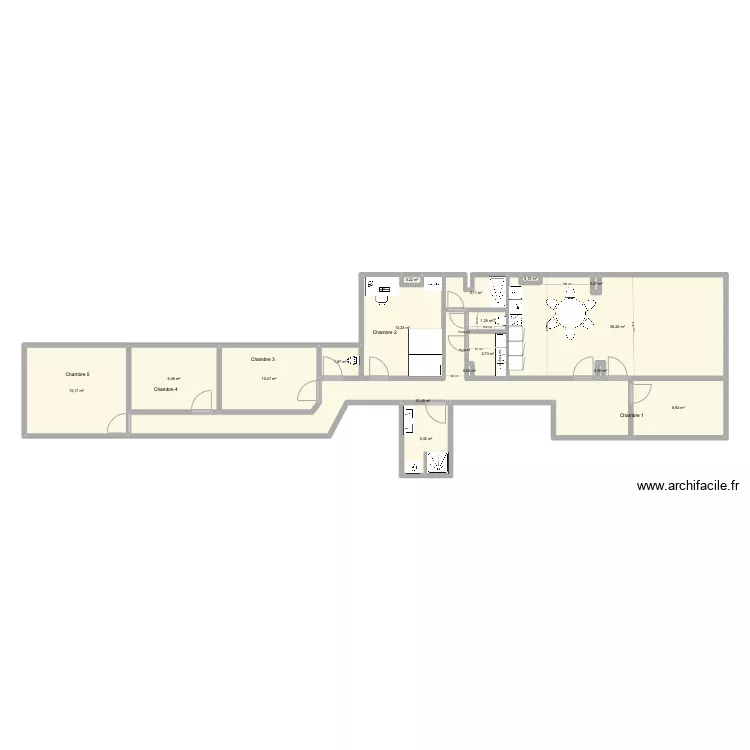 Brasserie 70 1er (6). Plan de 