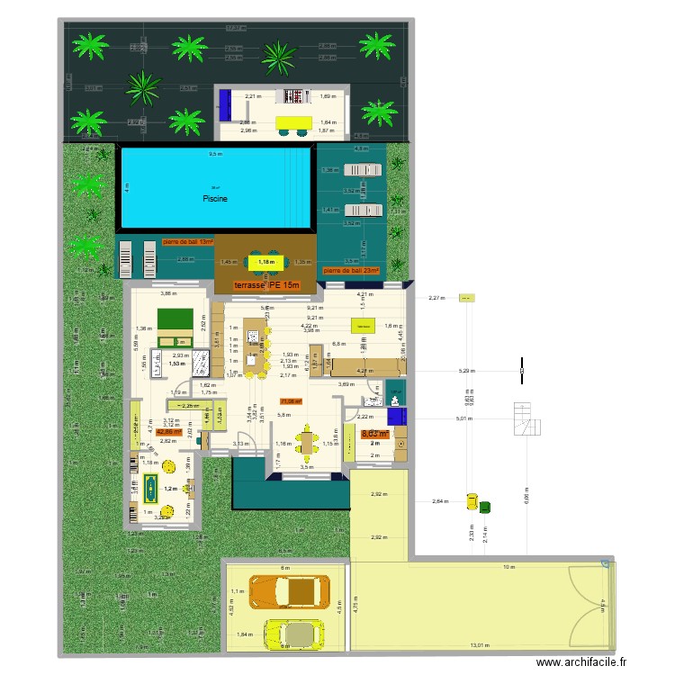 prefailles projet querouard rdc finale 3m. Plan de 13 pièces et 803 m2