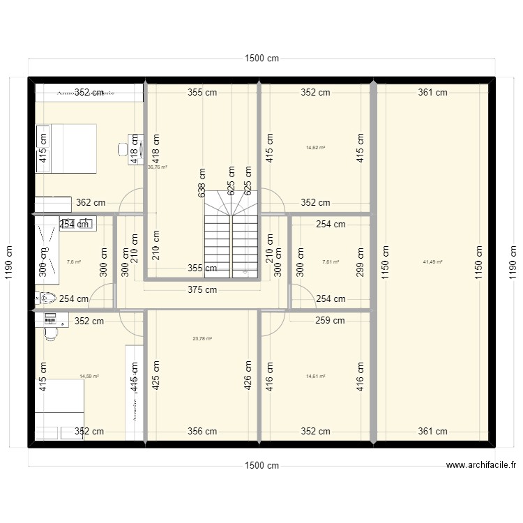1 ER ETAGE. Plan de 0 pièce et 0 m2