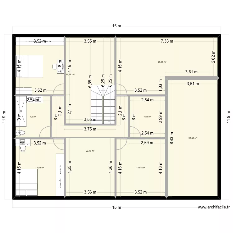 1 ER ETAGE. Plan de 
