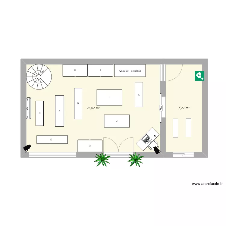 magasin. Plan de magasin. Plan de