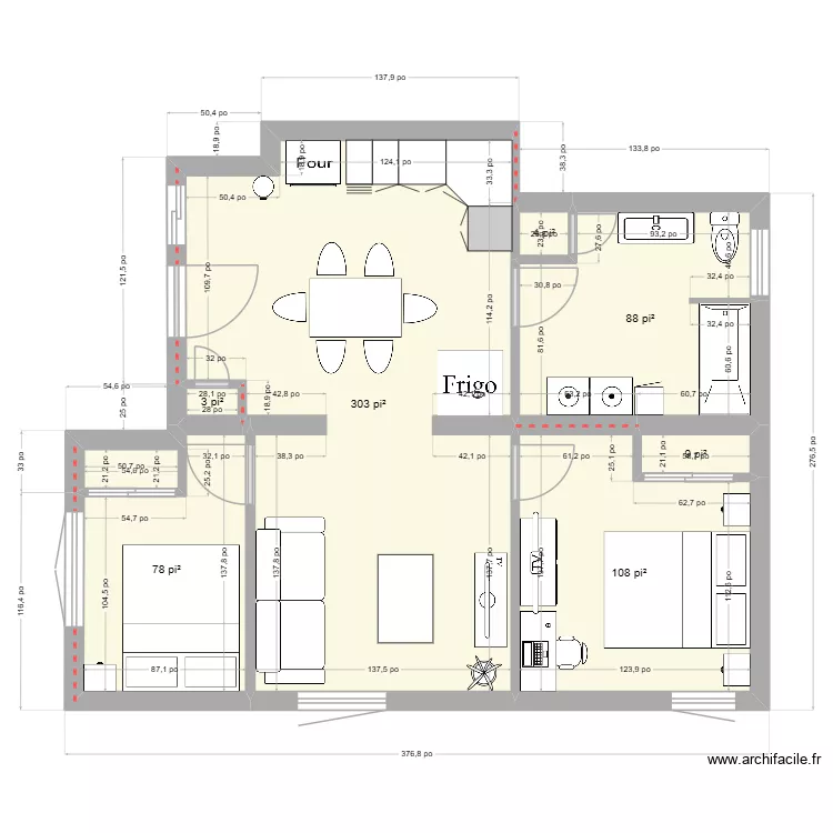 nouveau. Plan de 