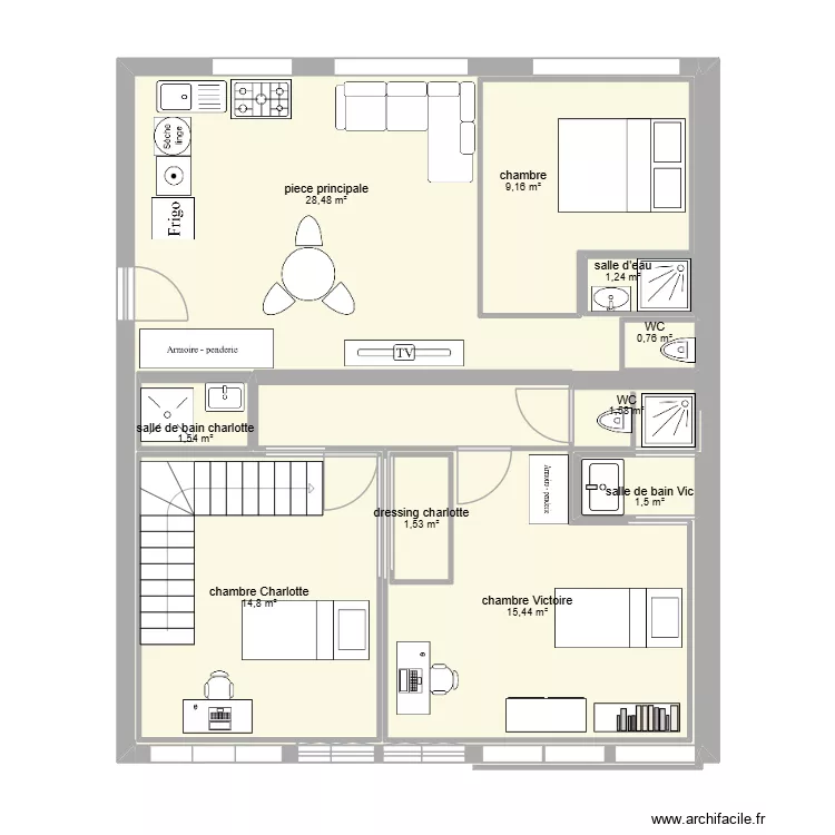 option 3. Plan de 10  et 130 m²
