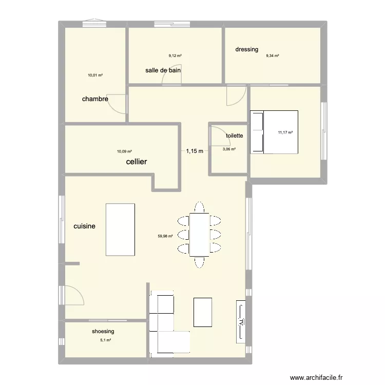 maison. Plan de maison. Plan de