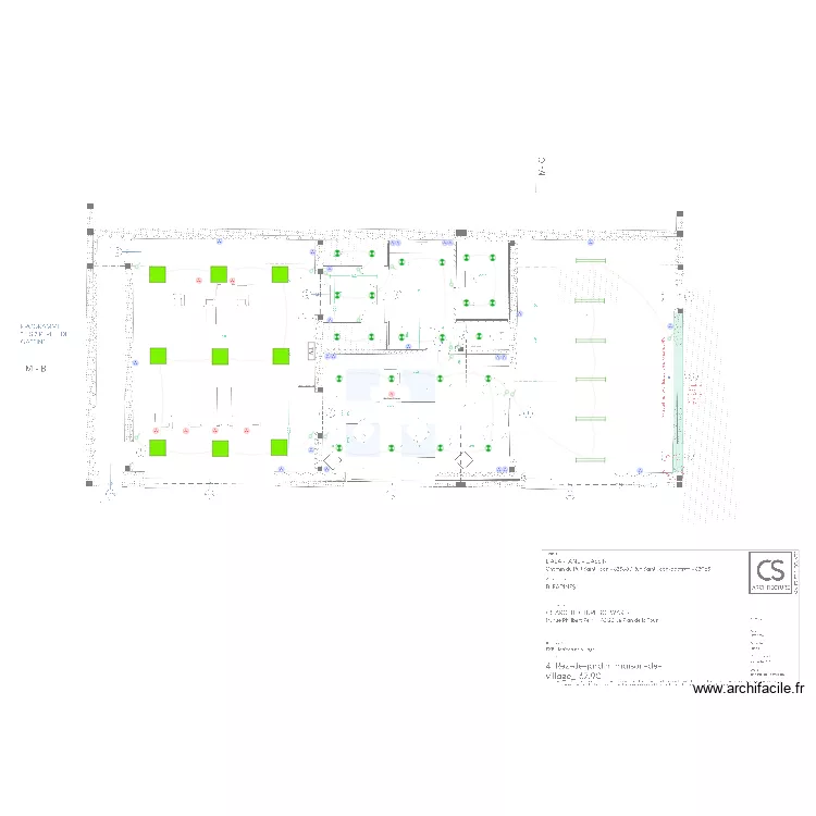 Farines sous sol. Plan de 