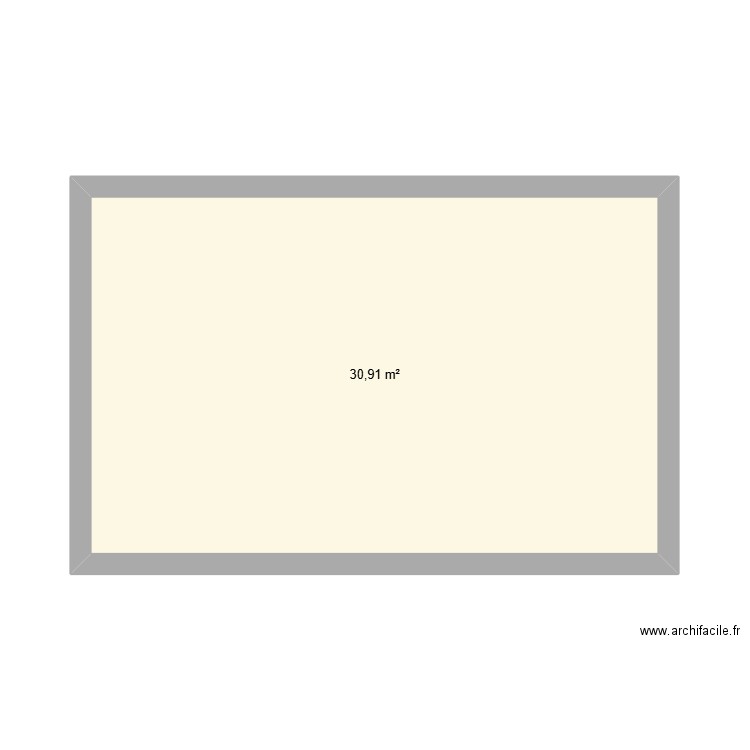 Appartement. Plan de 1 pièce et 31 m2