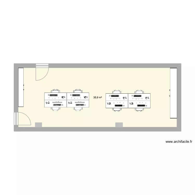 Bureau Technique. Plan de 1  et 36 m²