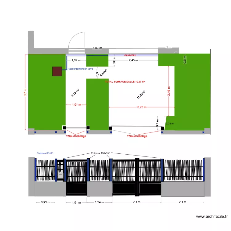 MARTIN - CHATILLON. Plan de 