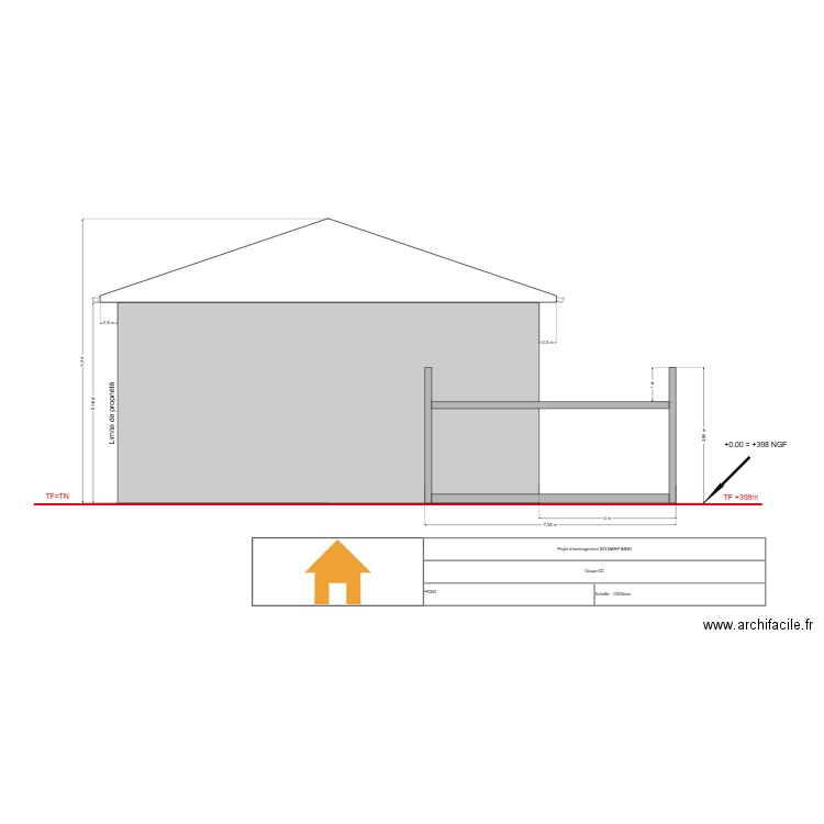 Coupe CC. Plan de 0 pièce et 0 m2