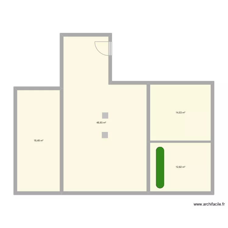Bohée. Plan de 4 et 93 m² Bohée. Plan de 4 et 93 m²