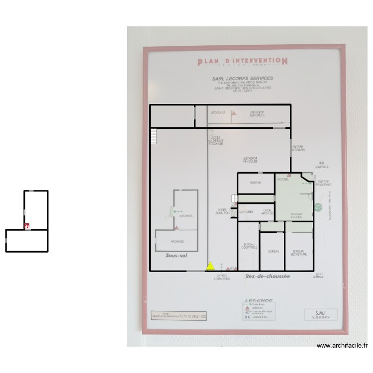V2M PLAN INTERVENTION. Plan de 0 pièce et 0 m2