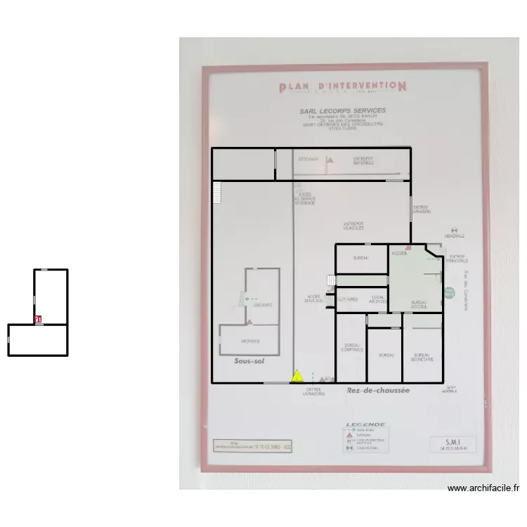 V2M PLAN INTERVENTION. Plan de 12  et 787 m²