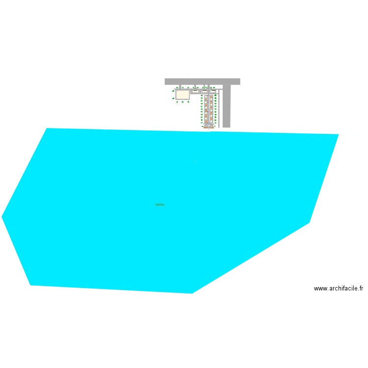 Lotissement en bordure de lac. Plan de 29 pièces et 156 m2