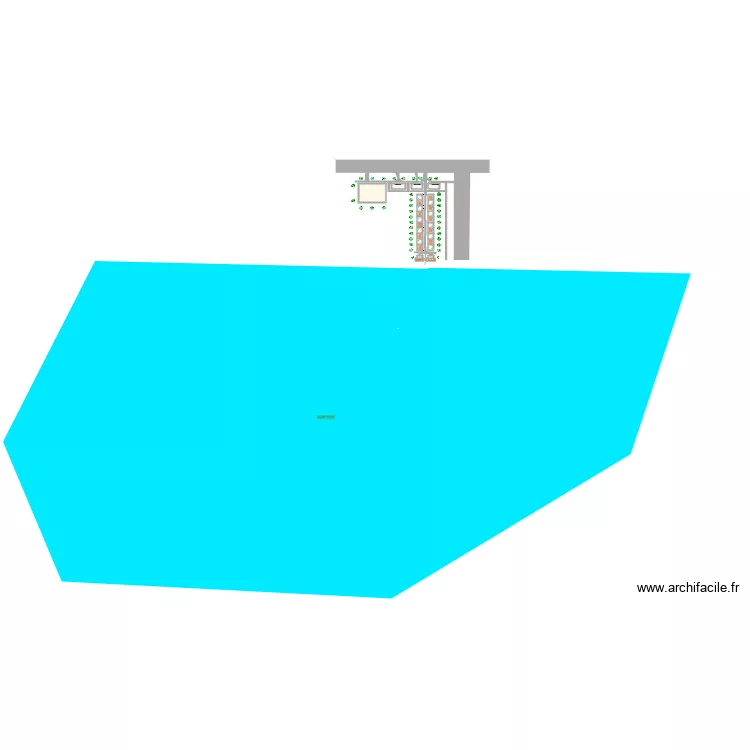 Lotissement en bordure de lac. Plan de 