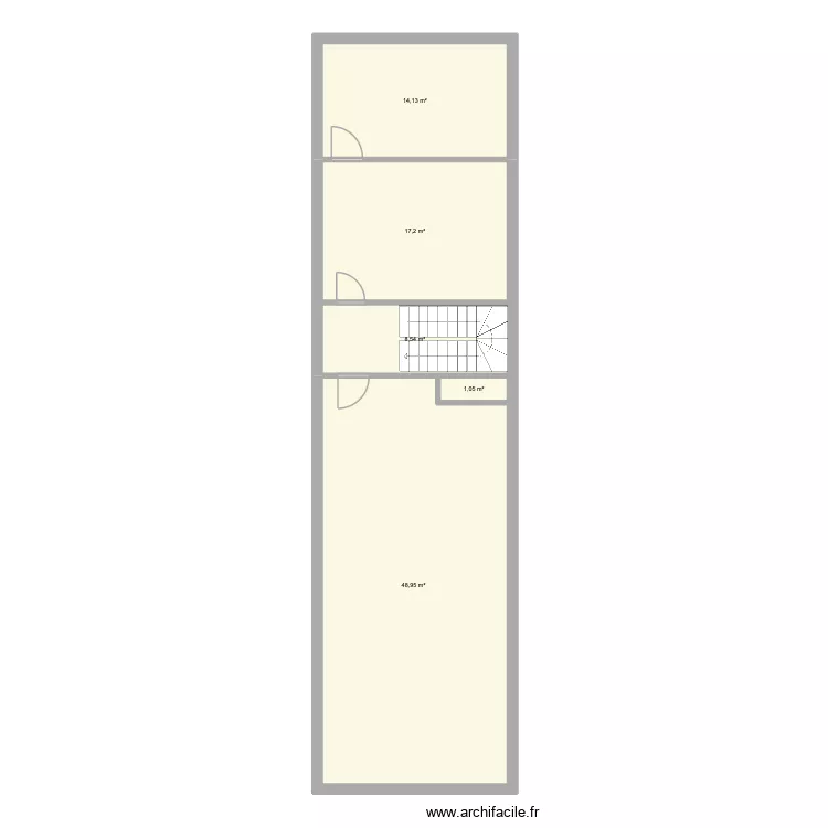 Malandain Pascal Fabienne. Plan de 5  et 90 m²