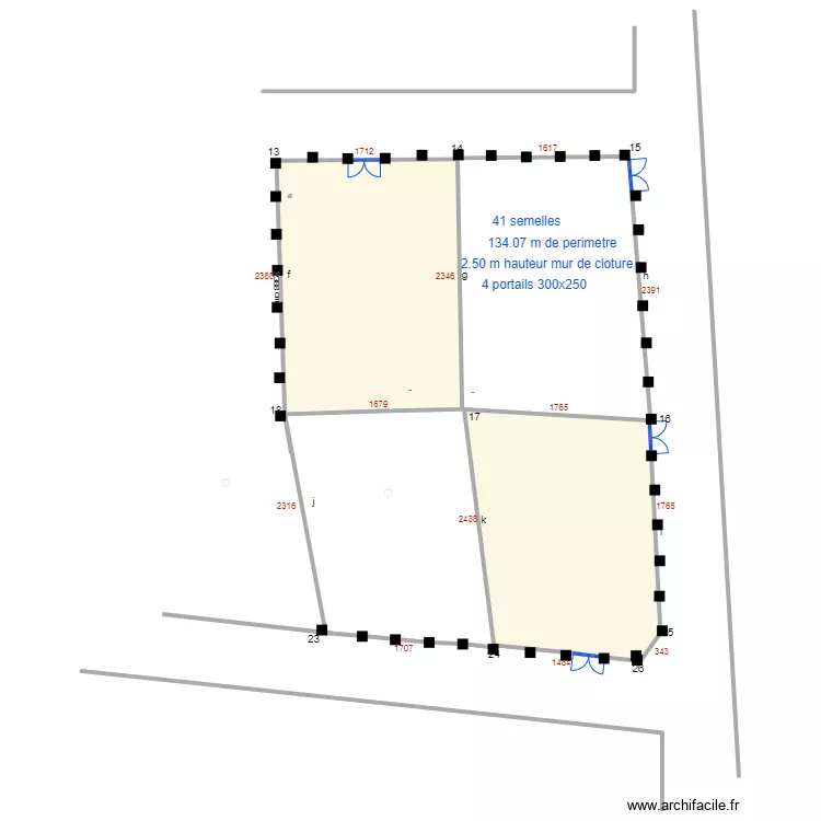 gildas parcelle semellesbis2. Plan de 
