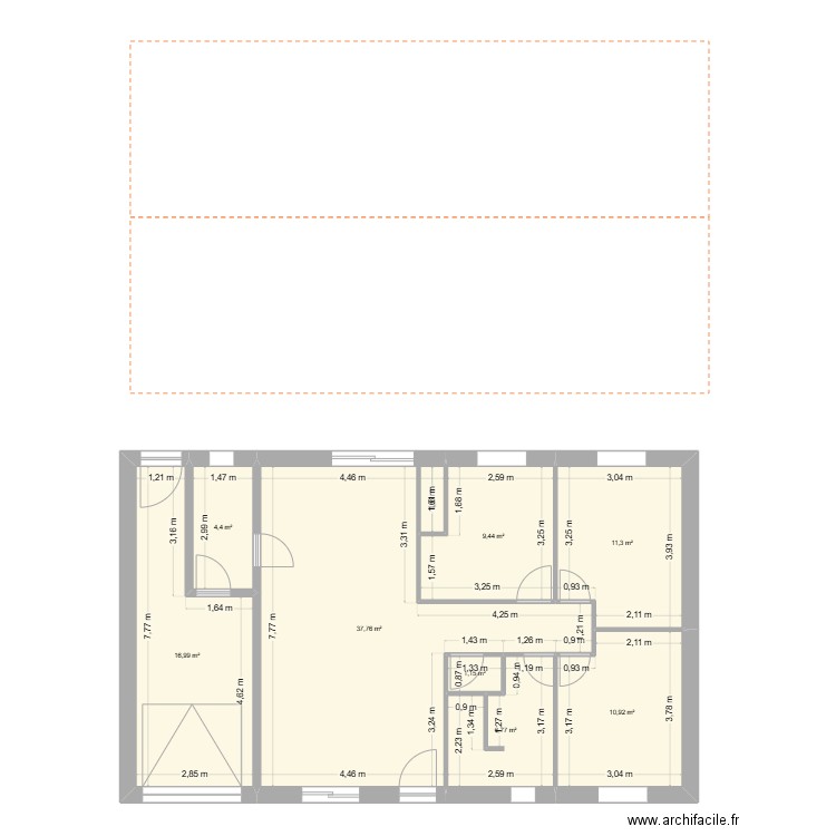 enola. Plan de 8 pièces et 99 m2
