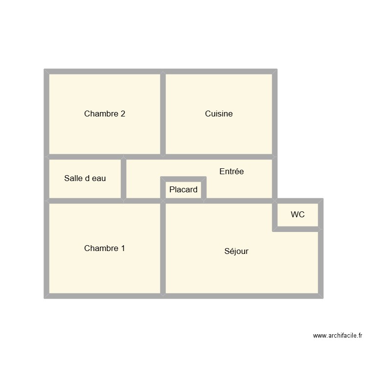 2509  SIMON THOMAS. Plan de 8 pièces et 23 m2