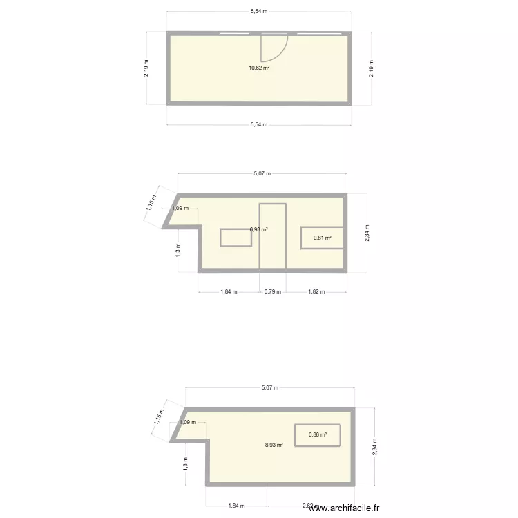 Camion 1. Plan de 7 et 32 m² Camion 1. Plan de 7 et 32 m²